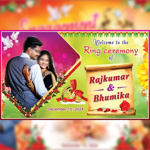 Ring Ceremony Banner PSD 4