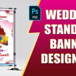 wedding standing banner design