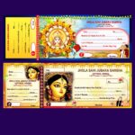 Durga puja bill book psd