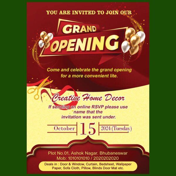 Grand Opening Invitation PSD