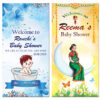 Baby shower standing banner Design