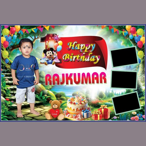 Happy Birthday Banner PSD