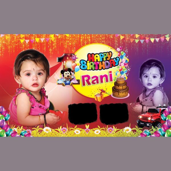 Happy Birthday Banner PSD