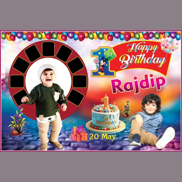 Happy Birthday Banner PSD