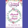 wedding standing banner psd