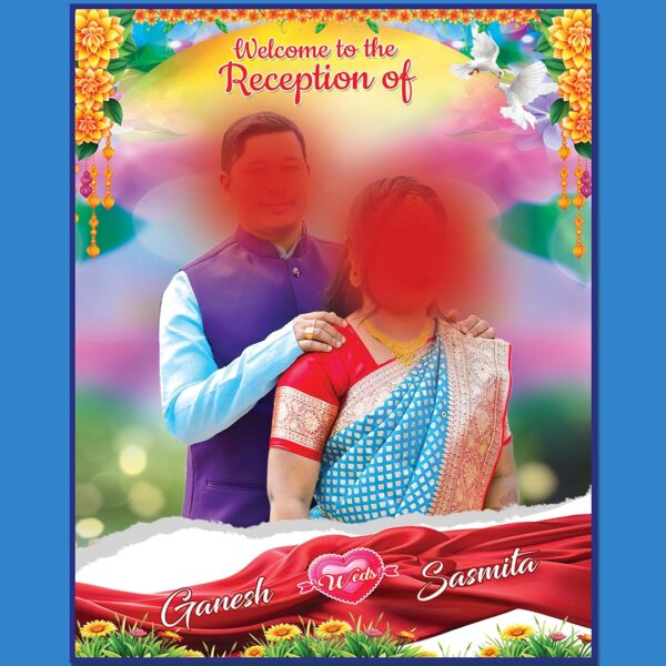 Wedding Standing Banner PSD