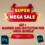 Banner and Invitation Psd Mega Bundle
