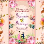 engement standee banner psd