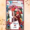 wedding Reception Banner PSD