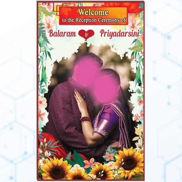Reception Standee Banner psd