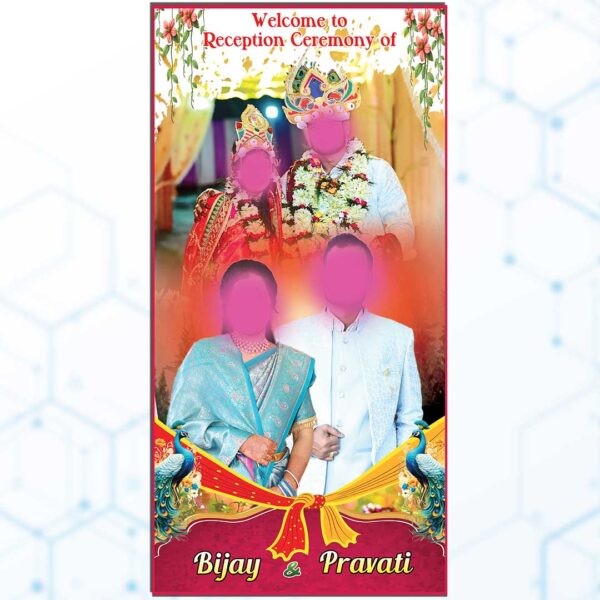 Reception Standee Banner psd