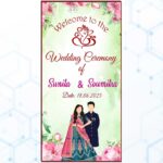 wedding standee banner psd