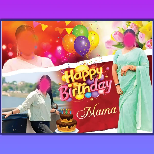 Birthday Banner PSD 4x3