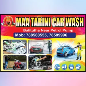 Car Wash Banner PSD