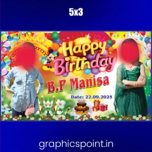 birthday banner psd