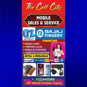 Mobile Shop Standee Banner PSD