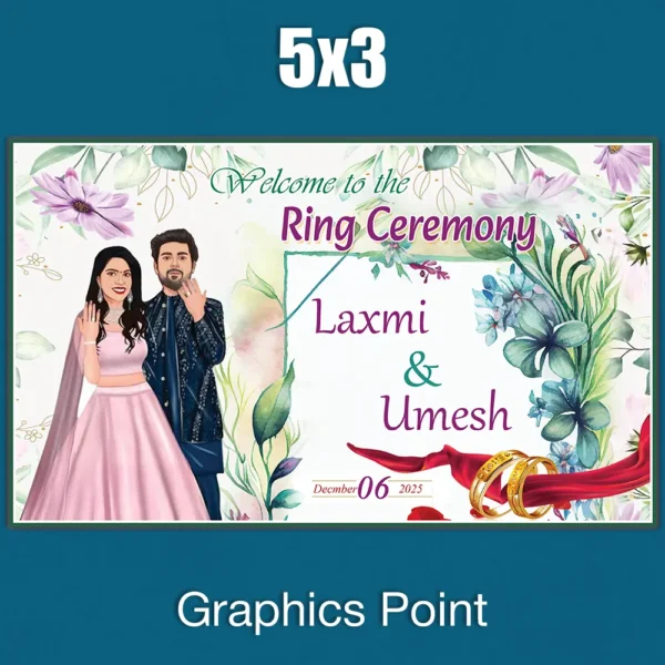 Ring Ceremony Banner PSD
