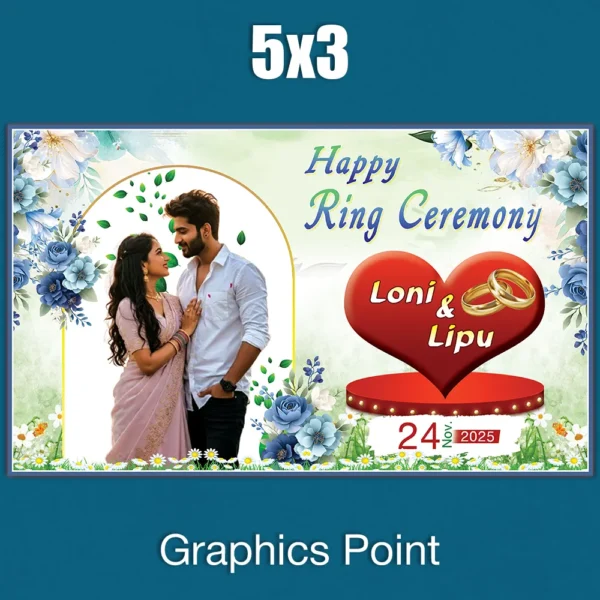 Ring Ceremony Banner PSD