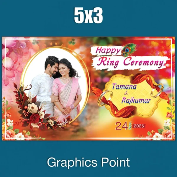 Ring Ceremony Banner PSD