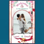 ring ceremony standee banner psd