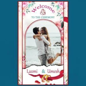 ring ceremony standee banner psd