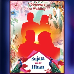 Wedding Standee Banner PSD