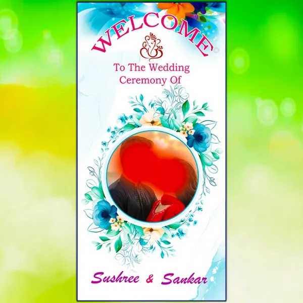 Wedding Standee Banner PSD