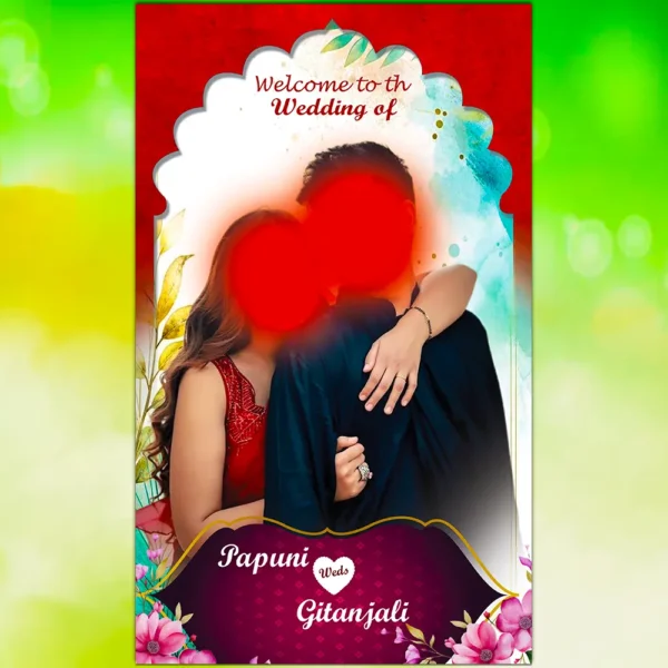 Wedding Standee Banner PSD