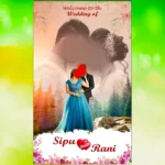 Wedding Standee Banner PSD