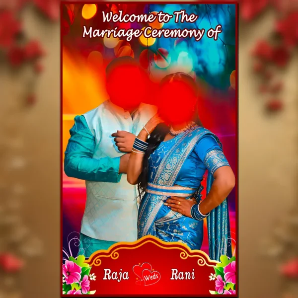 wedding standee banner psd