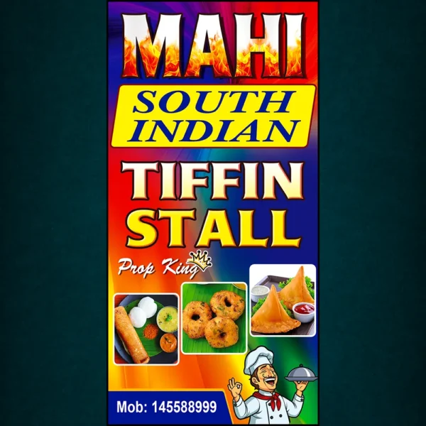 Tiffin Stall standee Banner PSD