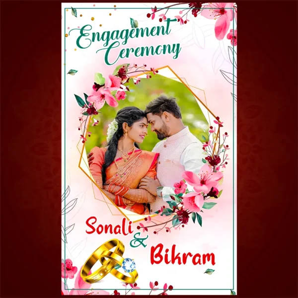 Ring Ceremony Standee Banner PSD