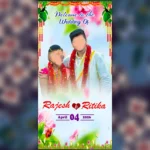 Wedding Standee Banner PSD