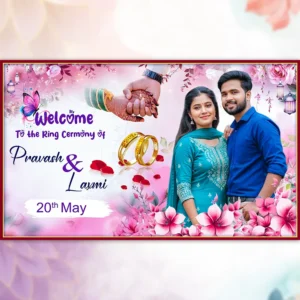 ring ceremoney banner psd