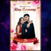 ring ceremony banner psd