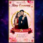 ring ceremony banner psd